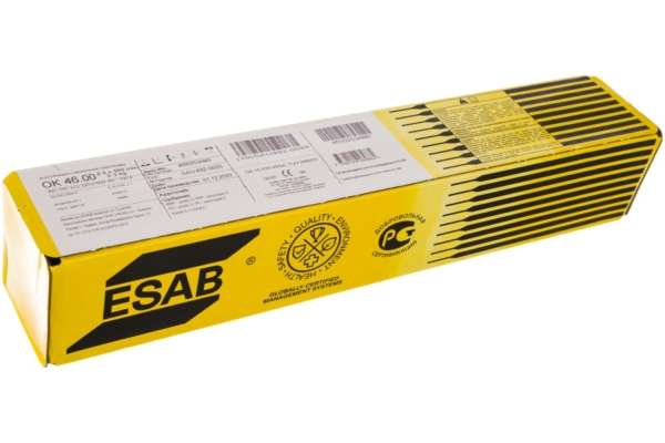 Электроды ESAB ОК 46.00 д 2,5х350 мм 5,3 кг, цена за 5.3 кг.