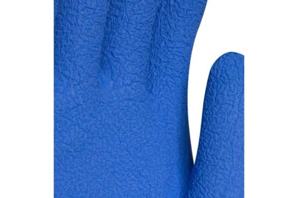 Перчатки 2501 полиэфир/хлопок/латекс/голубые