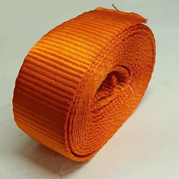Лента для динамических строп полиамидная ЛТК 70 мм 9000 кг оранжевая