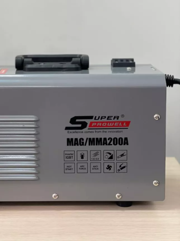 Полуавтомат сварочный SUPER PROWELL MIG/MAG/MMA 200A, проволока 1 кг, съемная горелка (без газа)
