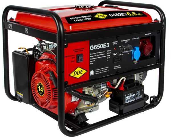 Бензиновый генератор DDE G650E3