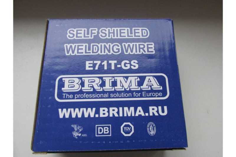 Проволока порошковая BRIMA E71TGS д 1,0 мм 1 кг.