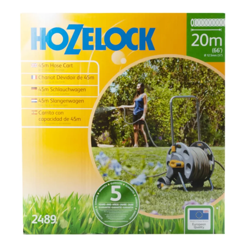 Катушка на переносном каркасе HOZELOCK 2489R9012 (до 45 м, шланг 1/2+ шланг 20м +набор фитингов)