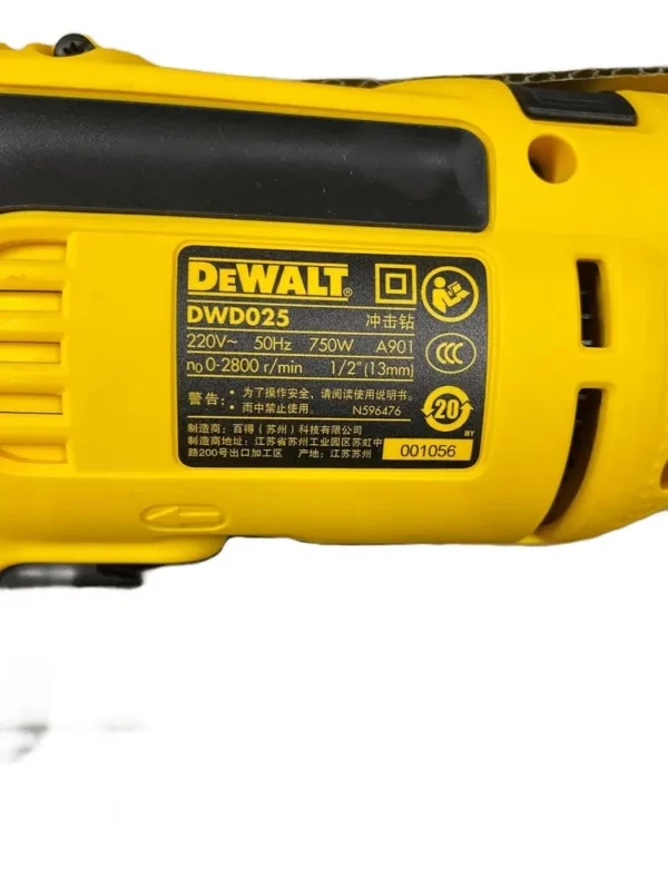 Дрель ударная DEWALT DWD025K, 750 Вт, сетевая (Китай)