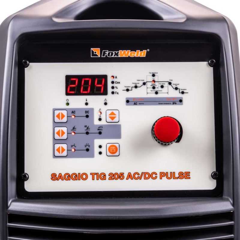 Инвертор для аргонодуговой сварки FOXWELD SAGGIO TIG 205 AC/DC PULSE (7586)