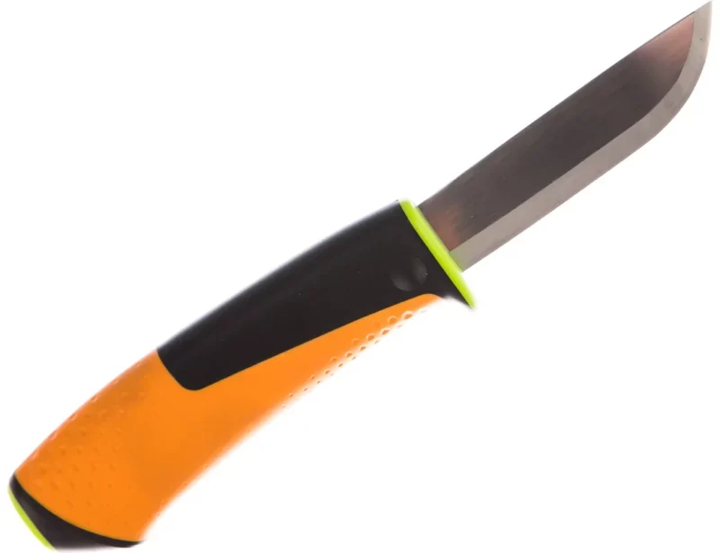 Нож для тяжелых работ 9 см Fiskars с точилкой (1023619)