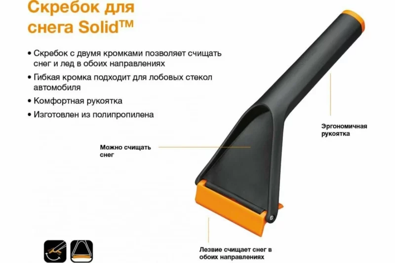 Скребок автомобильный FISKARS для стекол (143063)